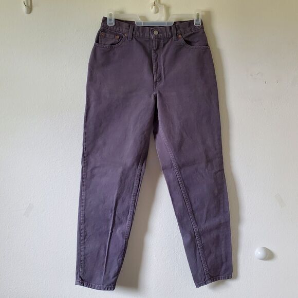 Vintage Levi's 550 Tapered Mom Jeans Womens 12 Gray Relaxed Fit Hi Rise Zip USA - Picture 2 of 9